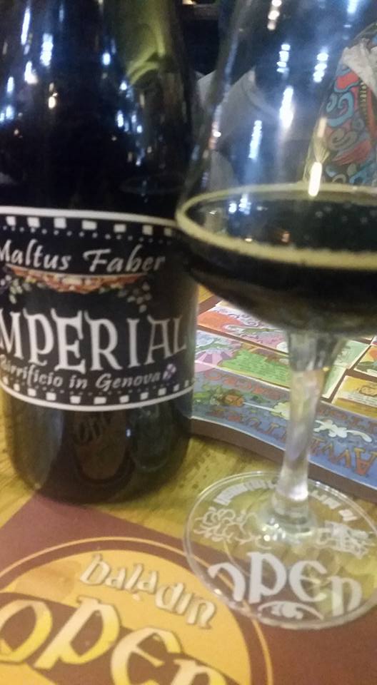 Secondo round, Imperial stout di Maltus faber! Beh Buona settimana del