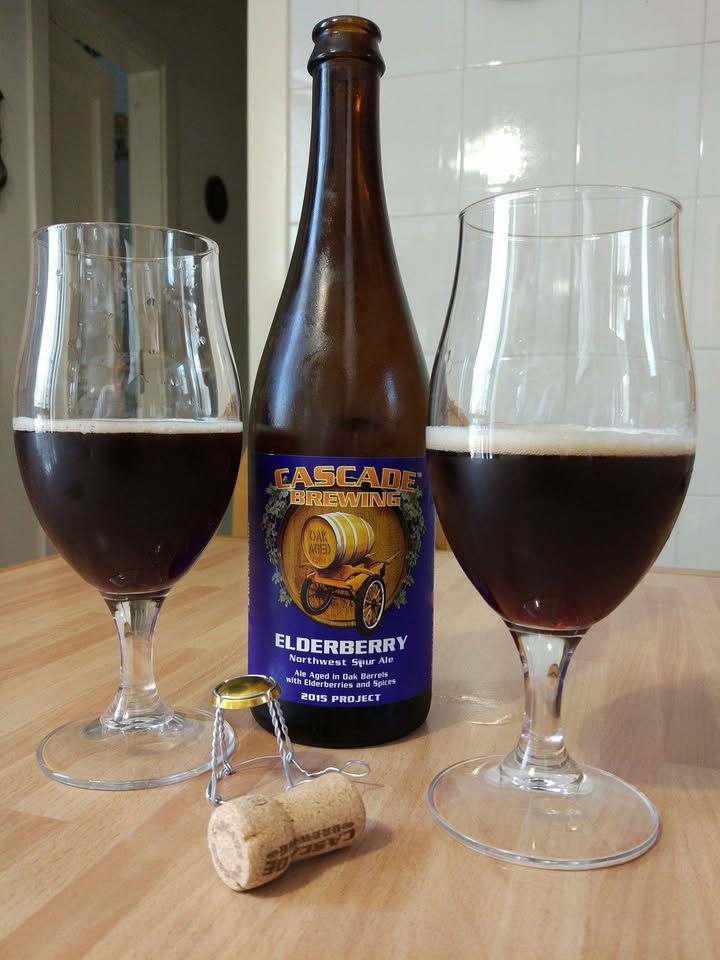 #diariodibordo Cascade Brewing Elderberry, sour americana alle bacche di sambuco…