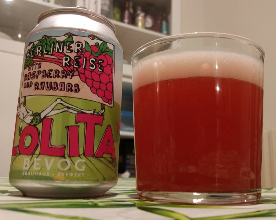 #diariodibordo Bevog Lolita, berliner weisse al lampone e rabarbaro.
