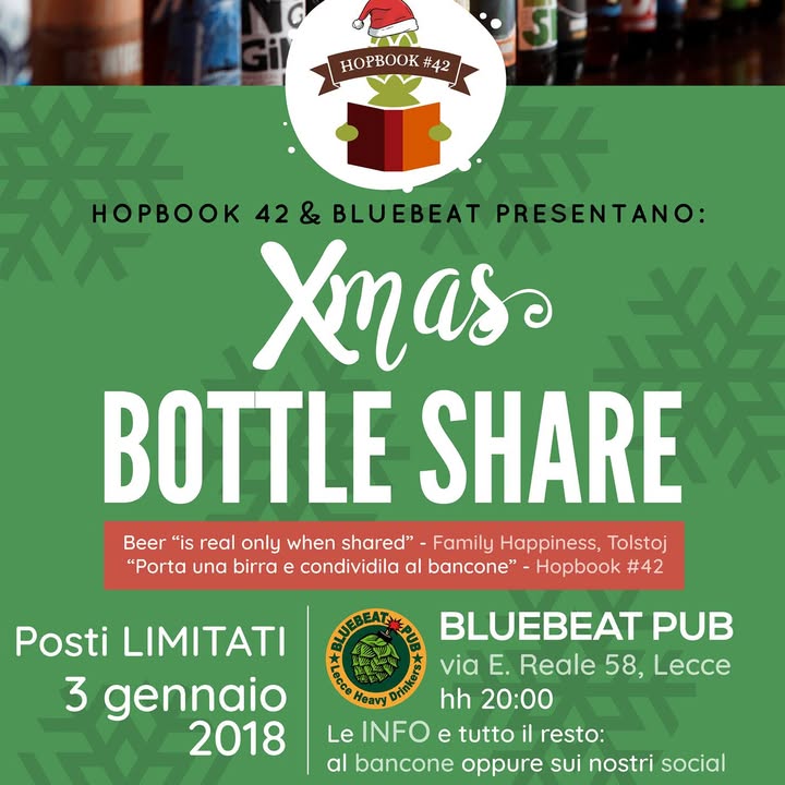 #diariodibordo Ragazzi, stiamo organizzando un Bottle Share pazzesco, geek e…