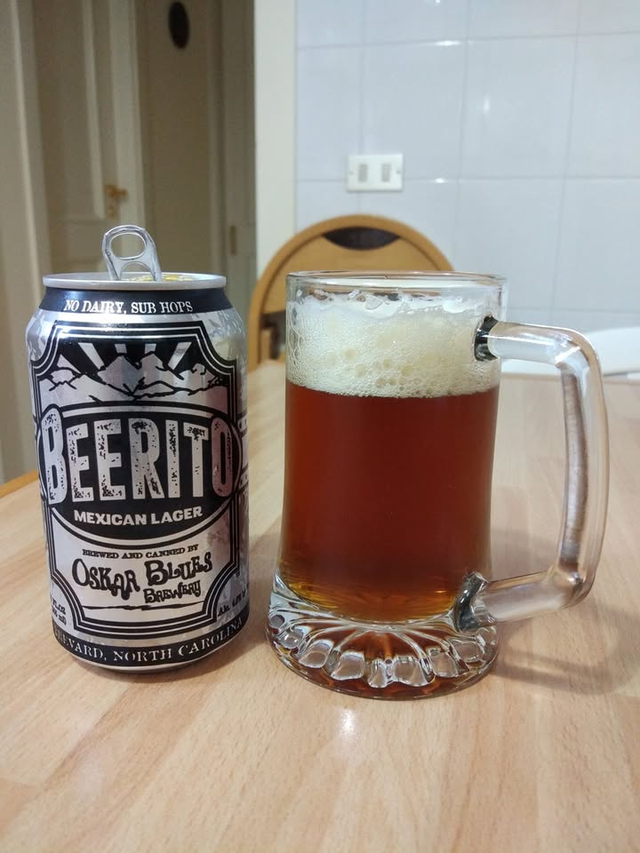 #diariodibordo Oskar Blues Beerito, Mexican Lager … che io davvero…