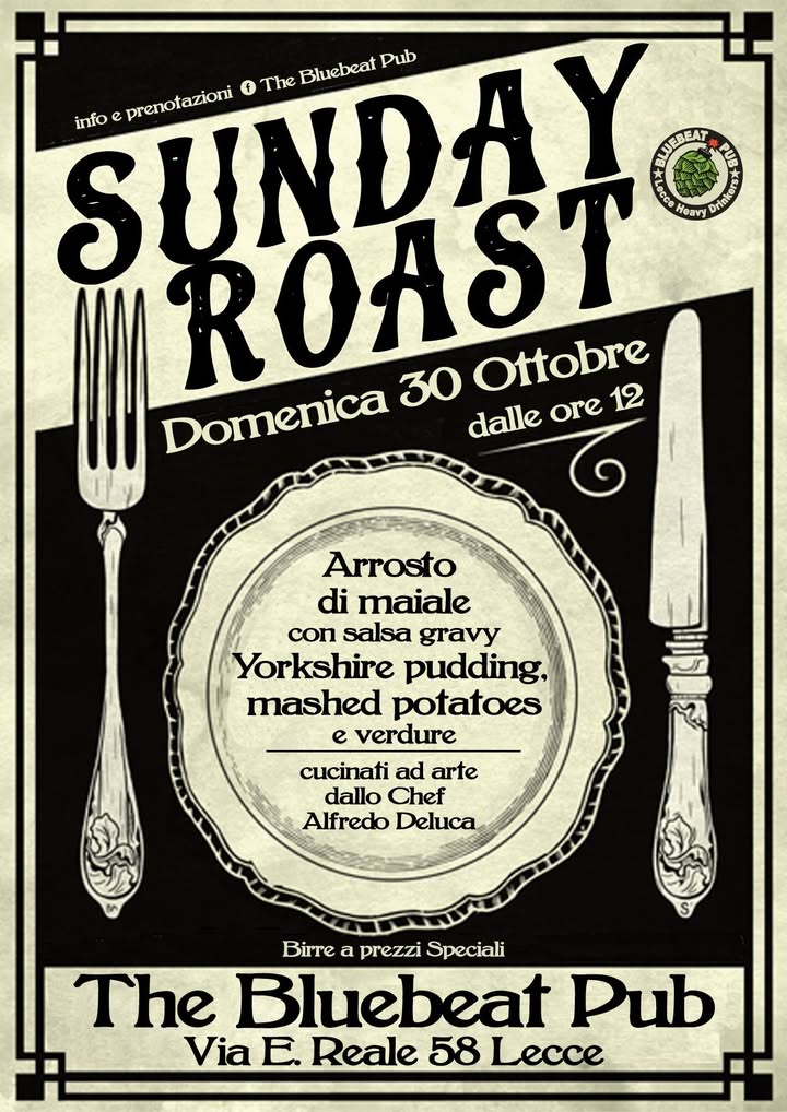 Il Sunday Roast è una sana tradizione inglese che ci ha sempre entusia
