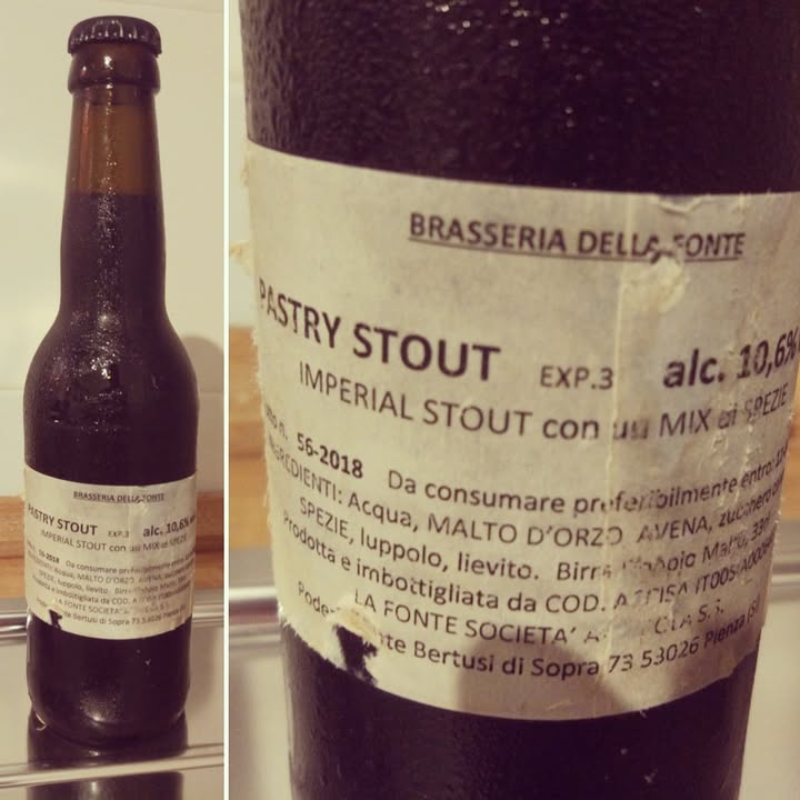 #diariodibordo Brasseria della Fonte Pastry Stout Exp. 3 10.6% di…